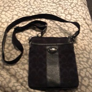 Coach black shoulder bag